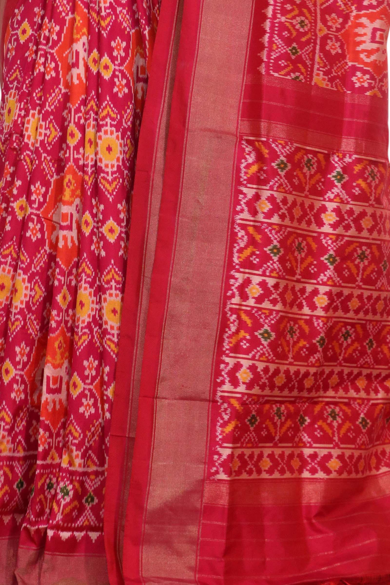 Pure Handloom Patola Ikat Silk Saree AL211731